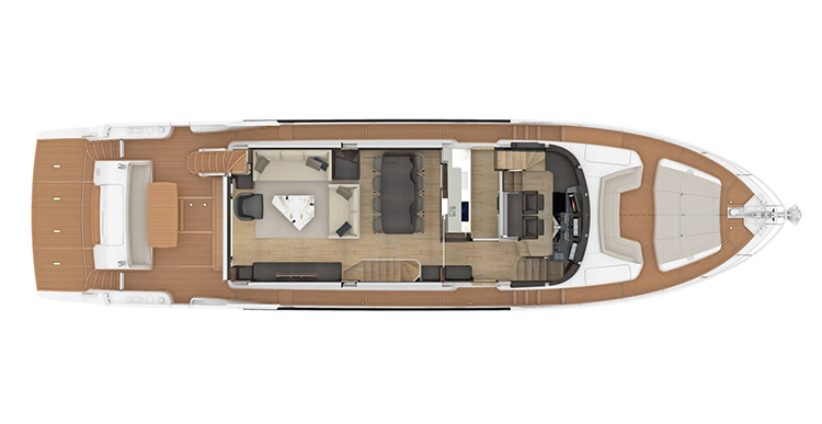 Главная палуба Absolute Navetta 73